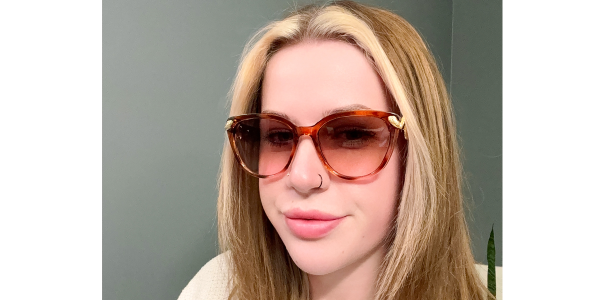 Brown Cat Eye Unique TR90 Eyeglasses