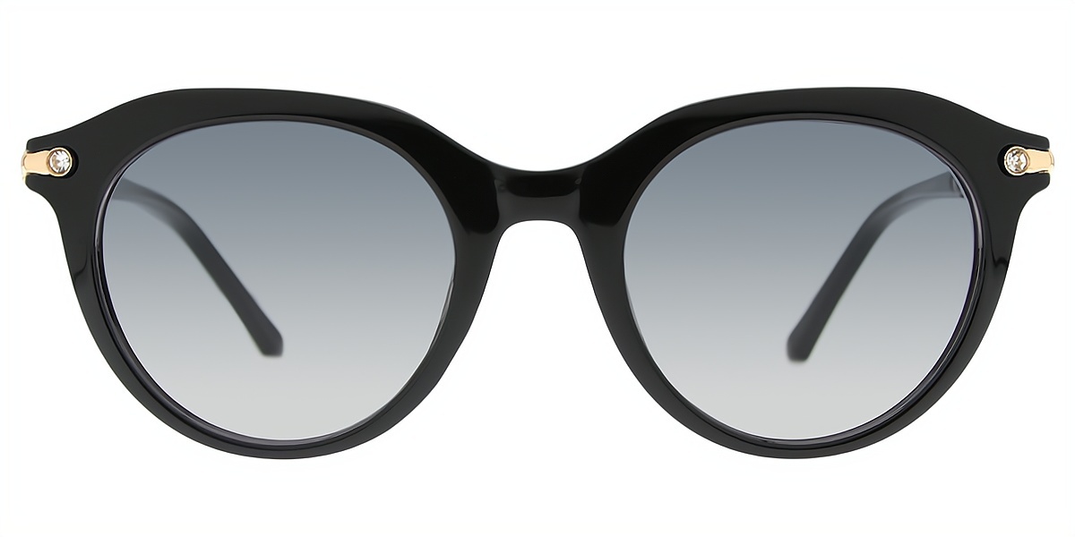 Black Oval Unique TR90 Eyeglasses