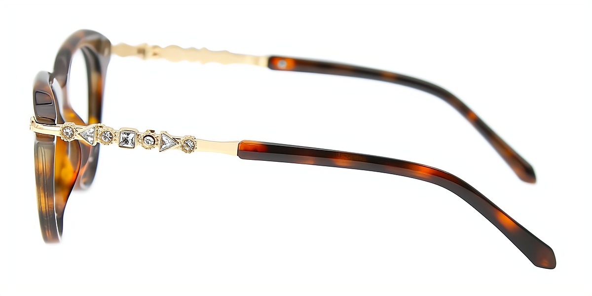 Tortoise Oval Unique TR90 Eyeglasses