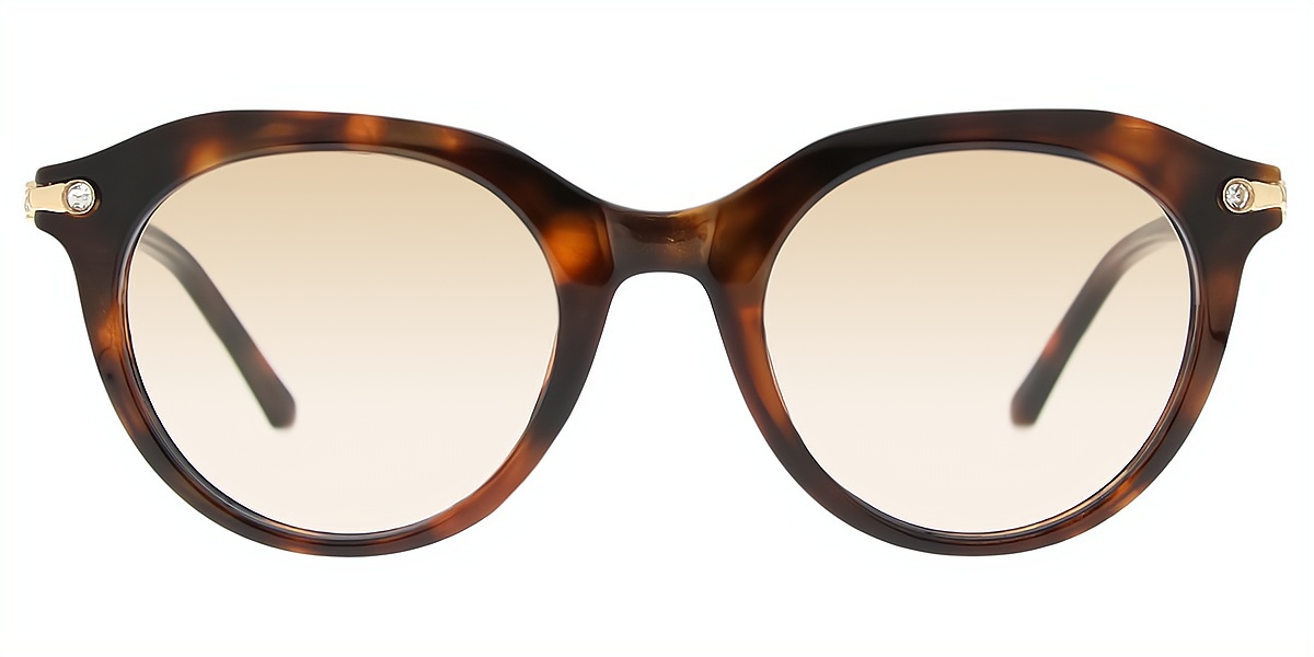 Tortoise Oval Unique TR90 Eyeglasses