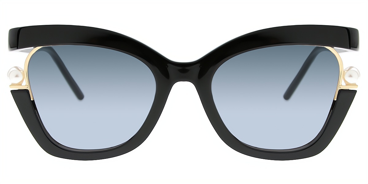 Black Butterfly Unique Oversized Plastic Eyeglasses