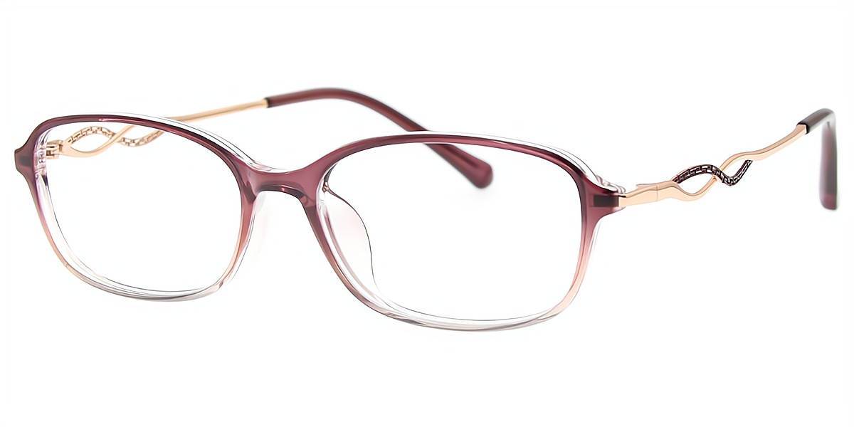 Mix Oval Exquisite Mixed Materials Eyeglasses