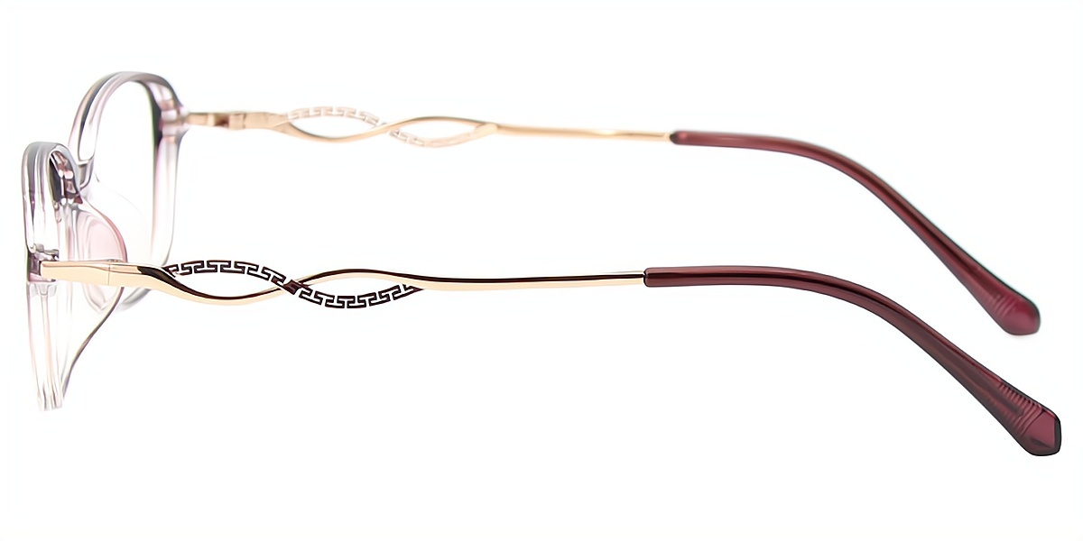 Mix Oval Exquisite Mixed Materials Eyeglasses