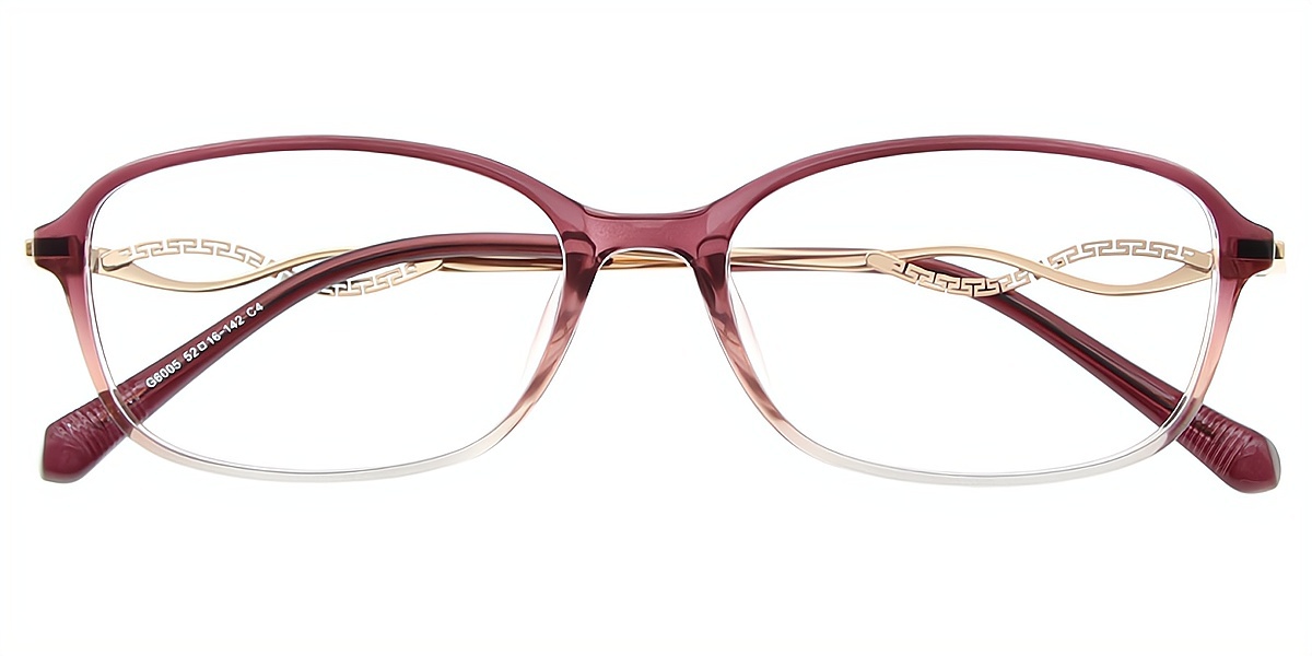 Mix Oval Exquisite Mixed Materials Eyeglasses