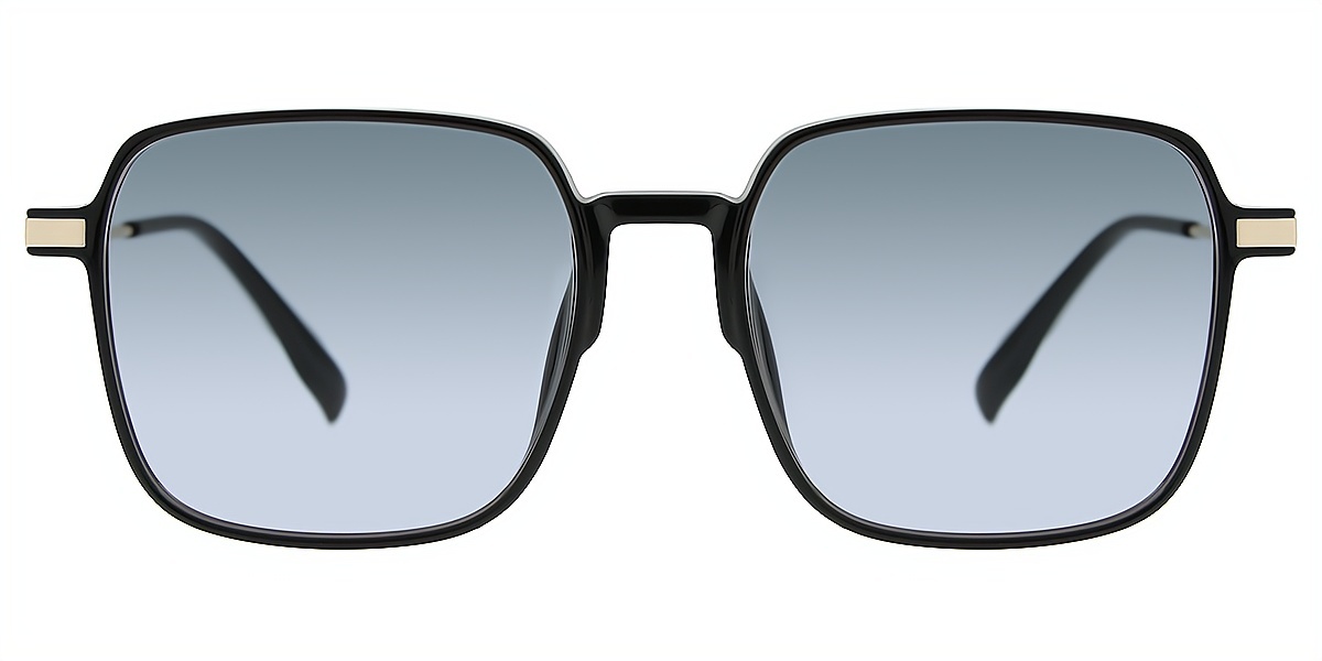 Black Square Elegant Plastic Eyeglasses