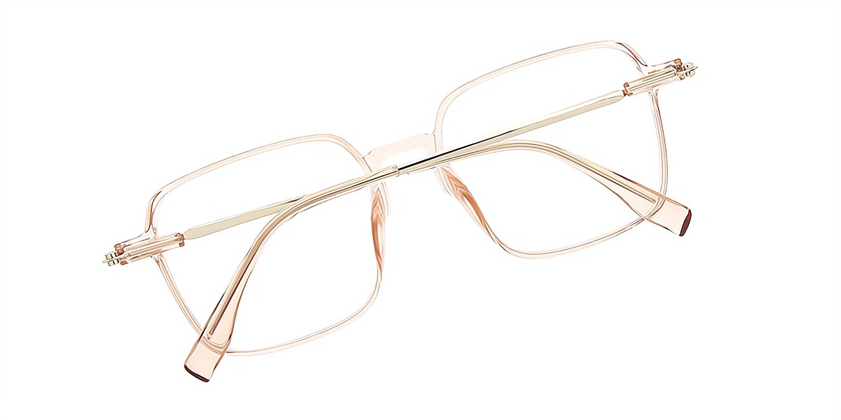 Brown Square Elegant Plastic Eyeglasses