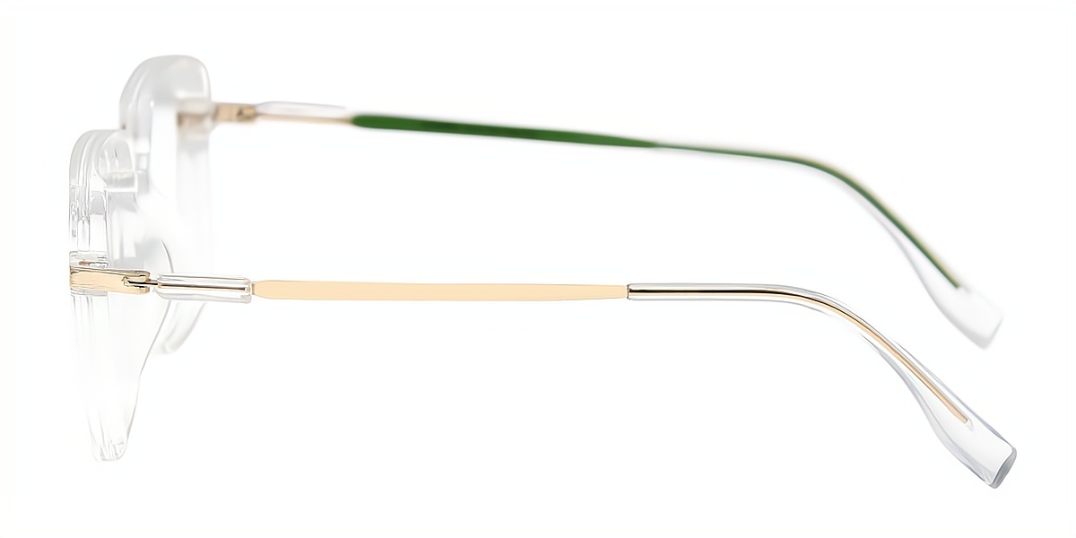 Clear Square Elegant Plastic Eyeglasses