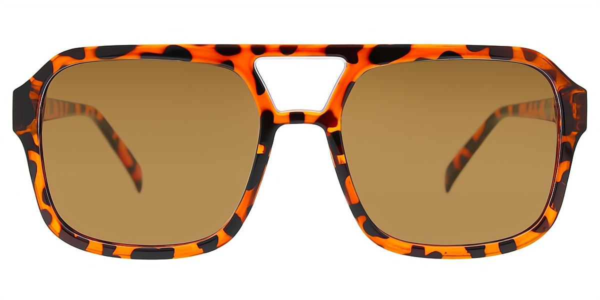 Tortoise Aviator Oversized Plastic Eyeglasses