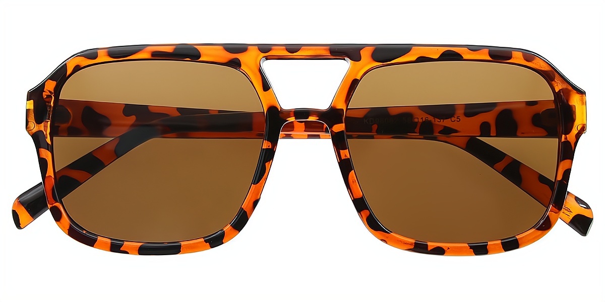 Tortoise Aviator Oversized Plastic Eyeglasses