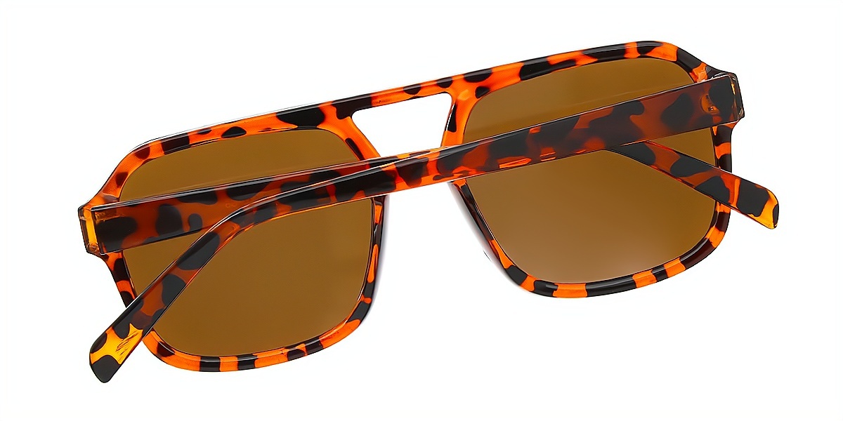 Tortoise Aviator Oversized Plastic Eyeglasses