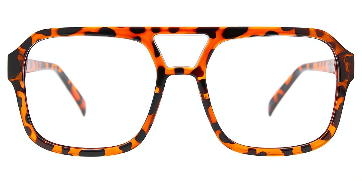 Tortoise Aviator Oversized Plastic Eyeglasses