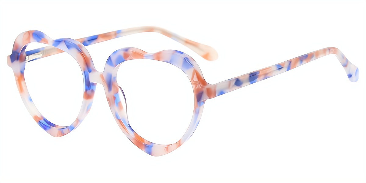 Mix Oval Ornate Acetate Eyeglasses