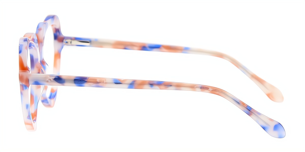 Mix Oval Ornate Acetate Eyeglasses