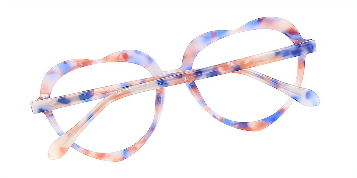 Mix Oval Ornate Acetate Eyeglasses