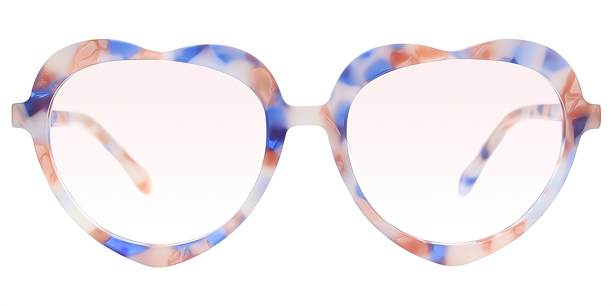 Mix Oval Ornate Acetate Eyeglasses