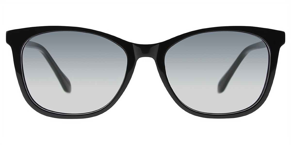 Black Horn Ornate Acetate Eyeglasses