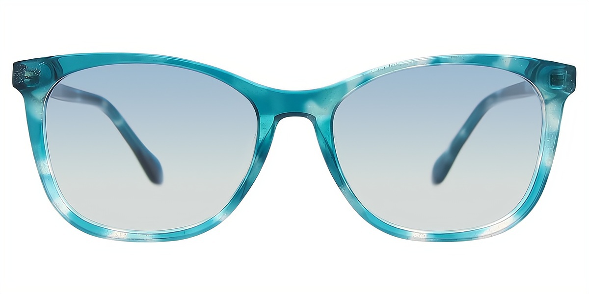 Blue Horn Ornate Acetate Eyeglasses