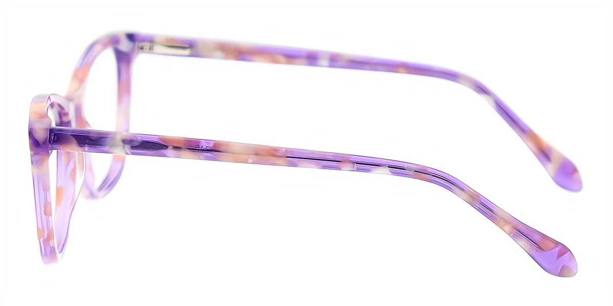 Purple Horn Ornate Acetate Eyeglasses