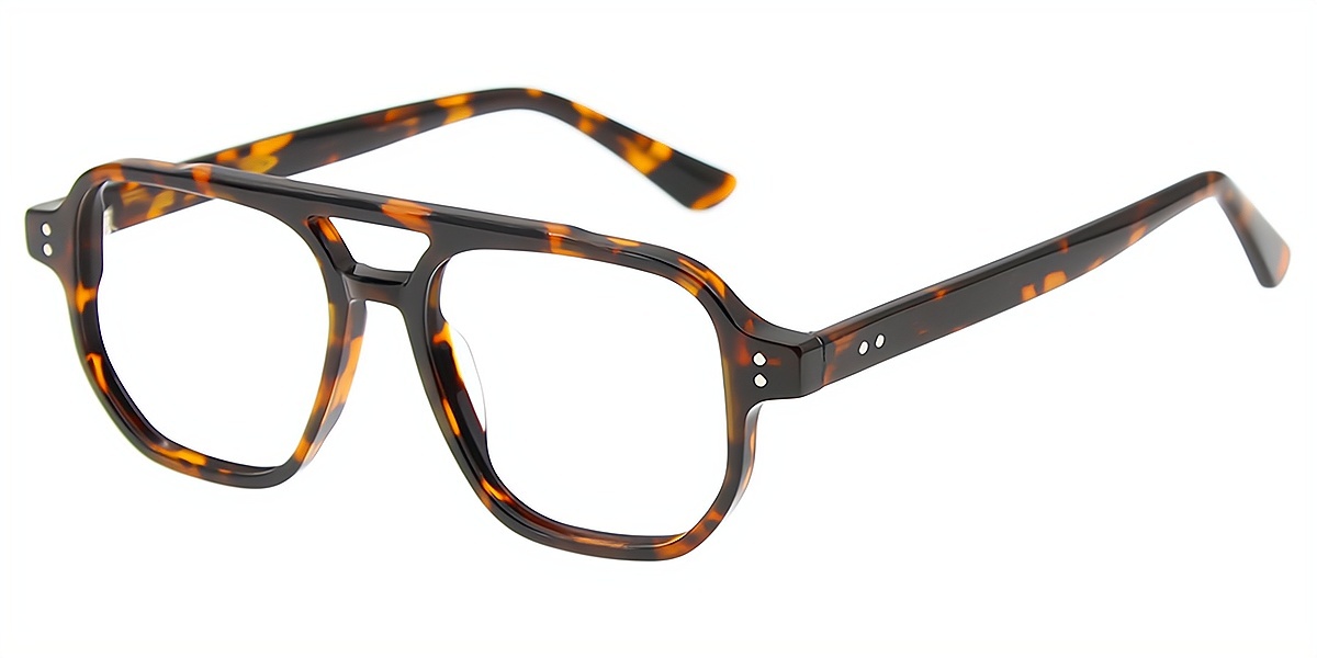 Tortoise Aviator Retro Acetate Eyeglasses