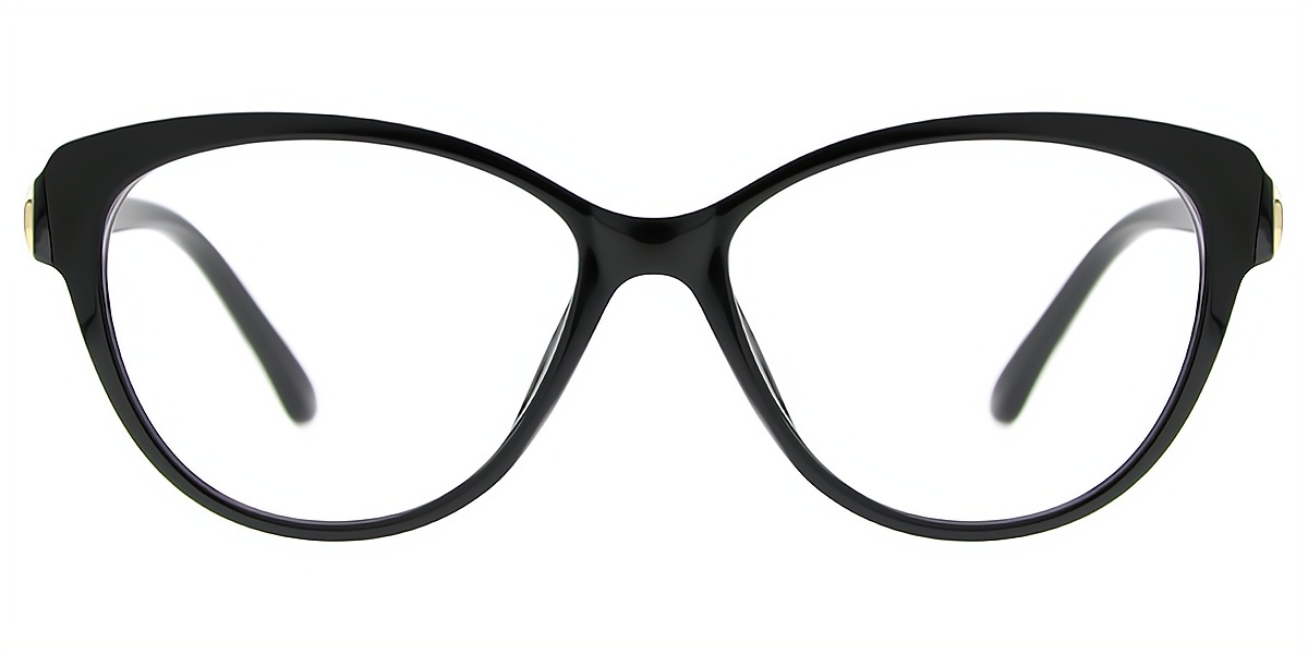 Black Cat Eye Modish Plastic Eyeglasses