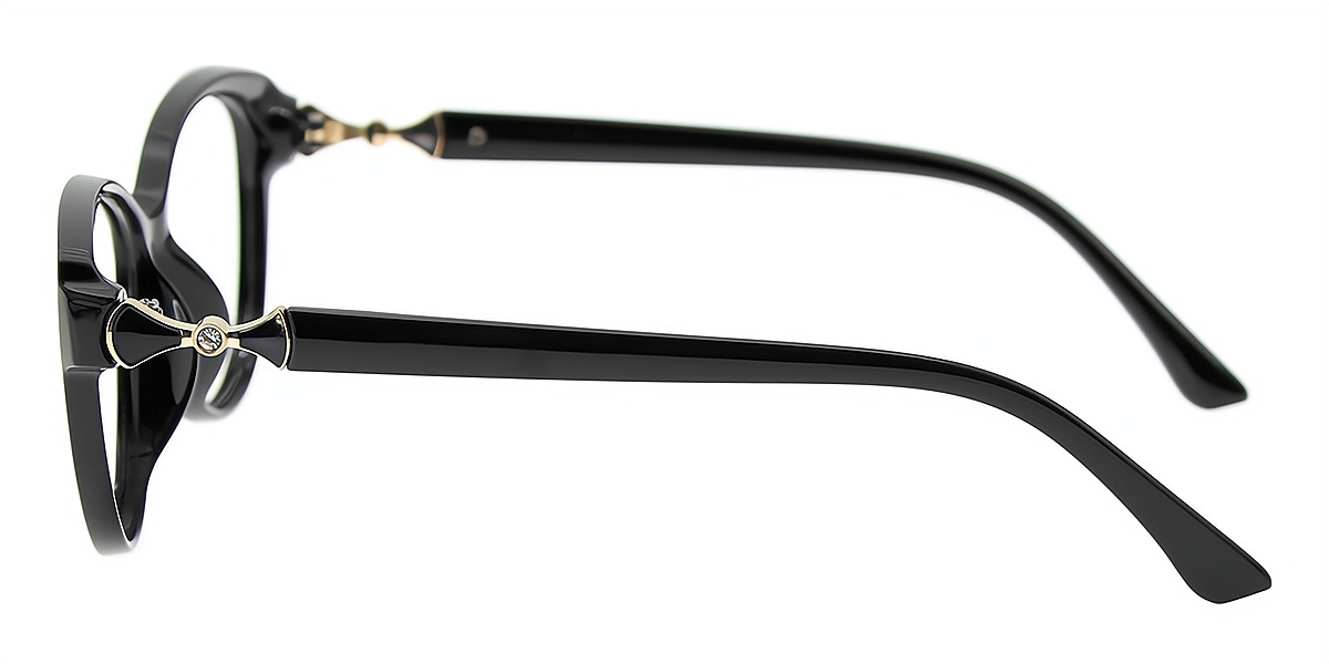 Black Cat Eye Modish Plastic Eyeglasses