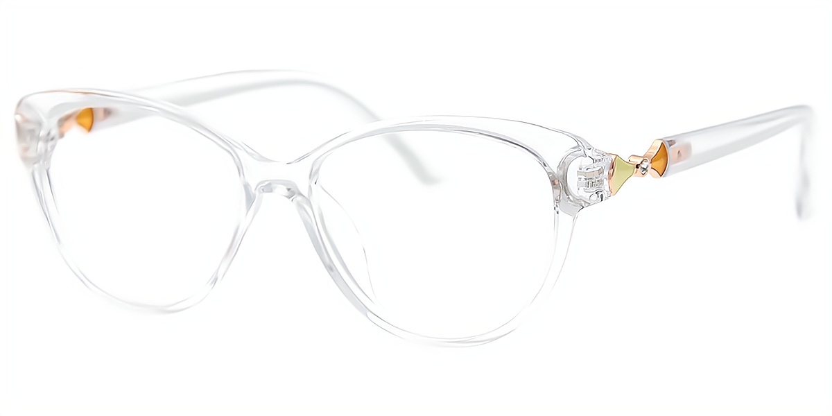 Clear Cat Eye Modish Plastic Eyeglasses