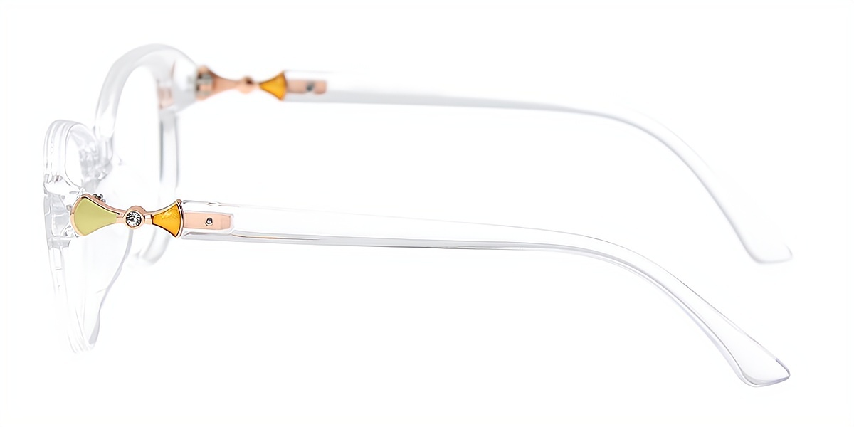 Clear Cat Eye Modish Plastic Eyeglasses