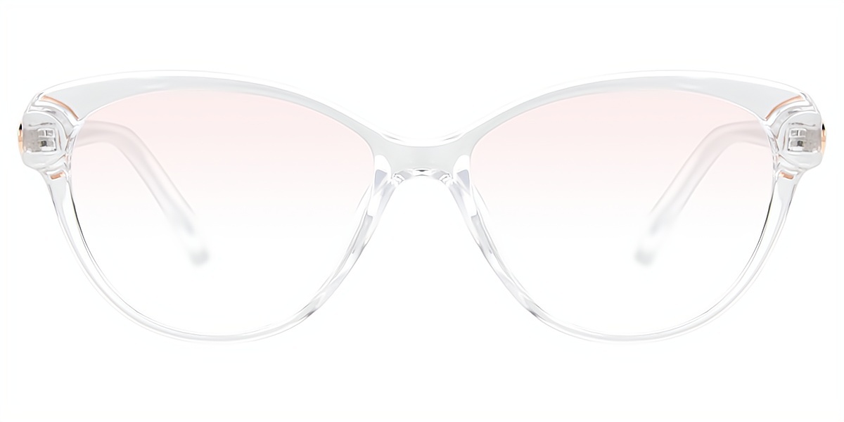 Clear Cat Eye Modish Plastic Eyeglasses