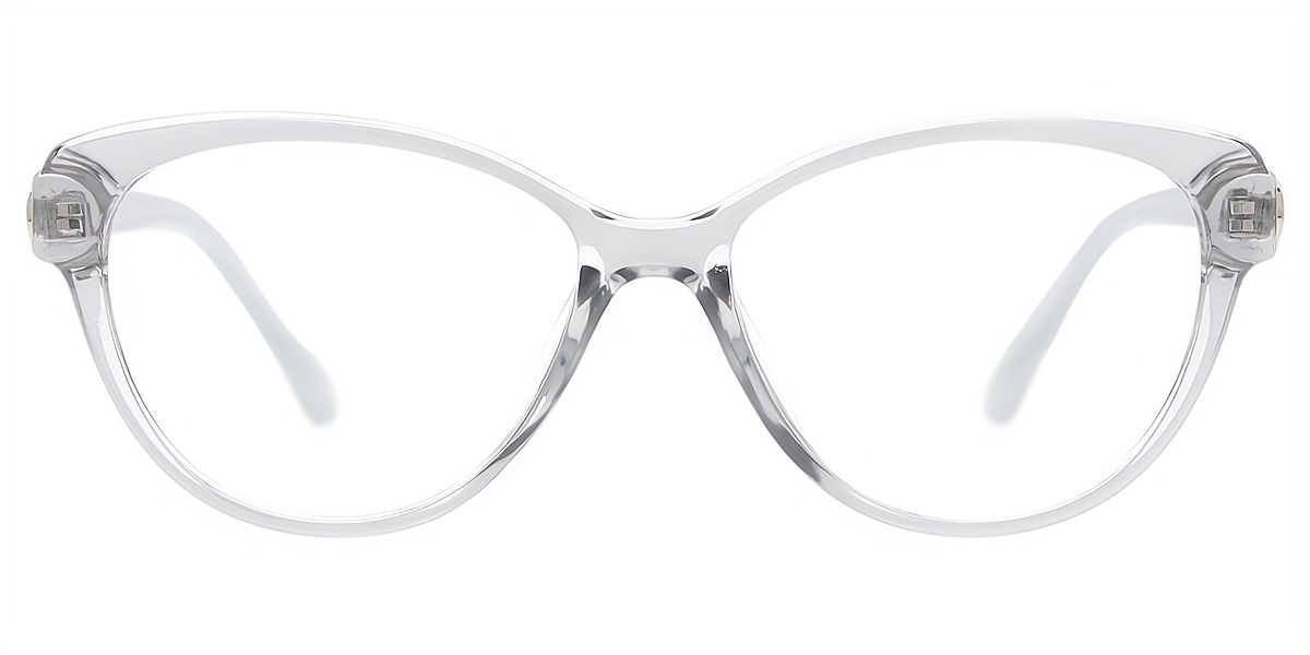 Gray Cat Eye Modish Plastic Eyeglasses