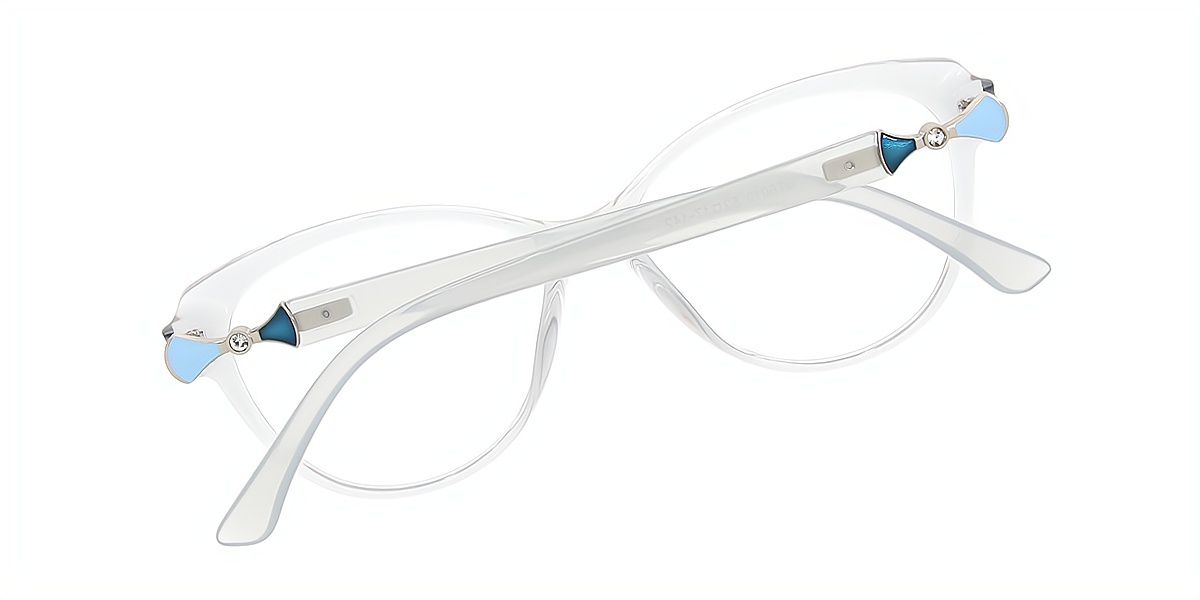 Gray Cat Eye Modish Plastic Eyeglasses