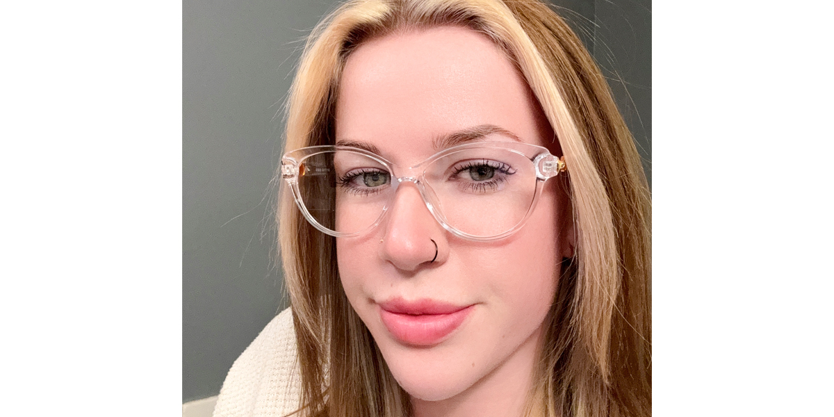 Clear Cat Eye Modish Plastic Eyeglasses