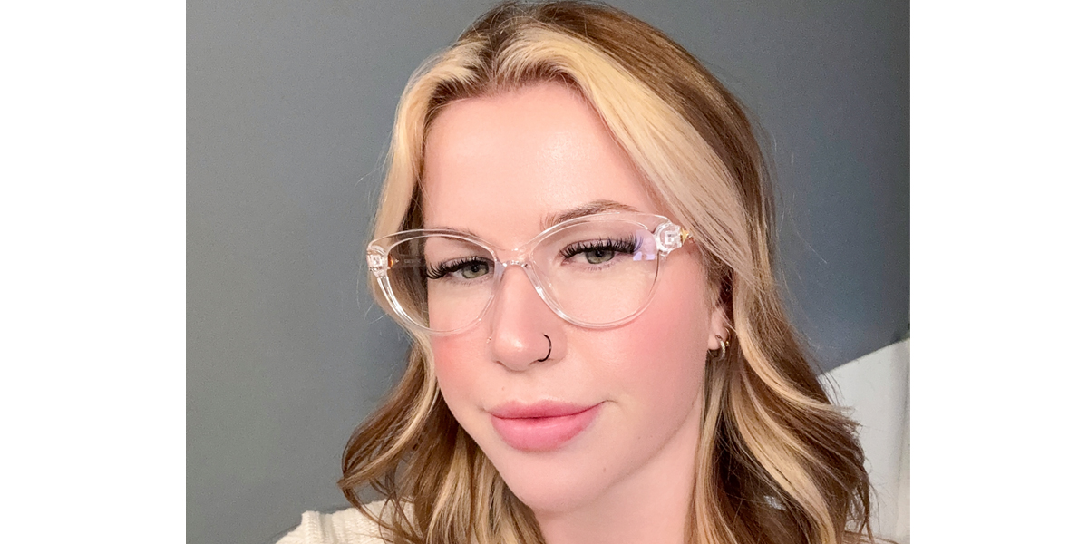 Clear Cat Eye Modish Plastic Eyeglasses