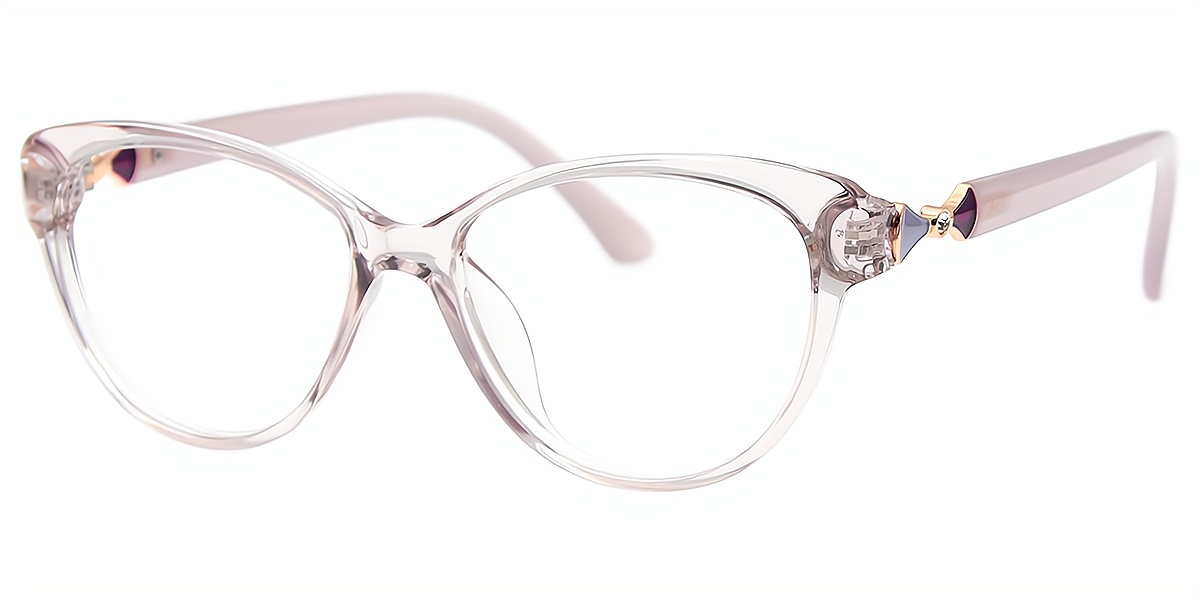Light Purple Cat Eye Modish Plastic Eyeglasses