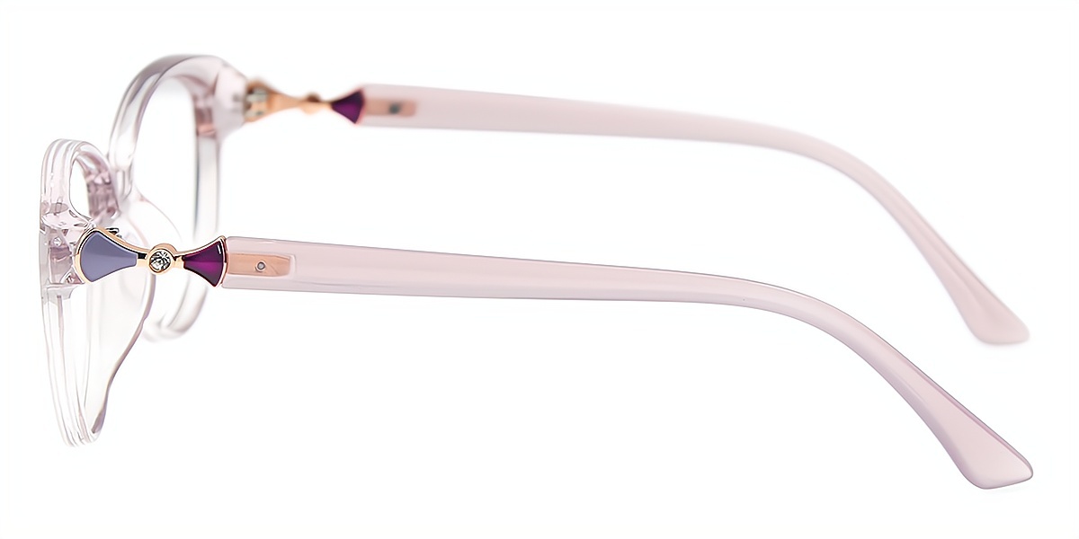Light Purple Cat Eye Modish Plastic Eyeglasses