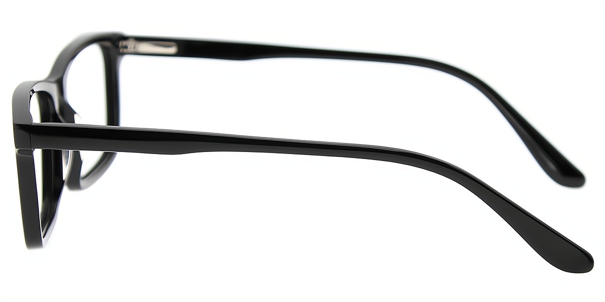 Black Rectangle Classic Acetate Eyeglasses