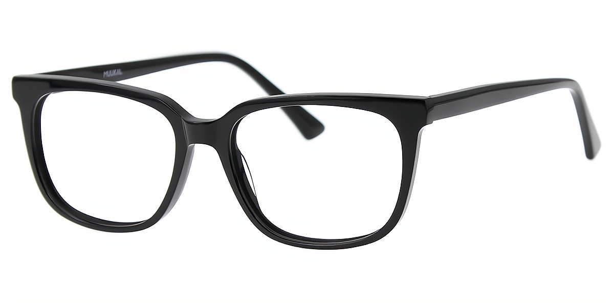 Black Horn Chic Acetate Eyeglasses