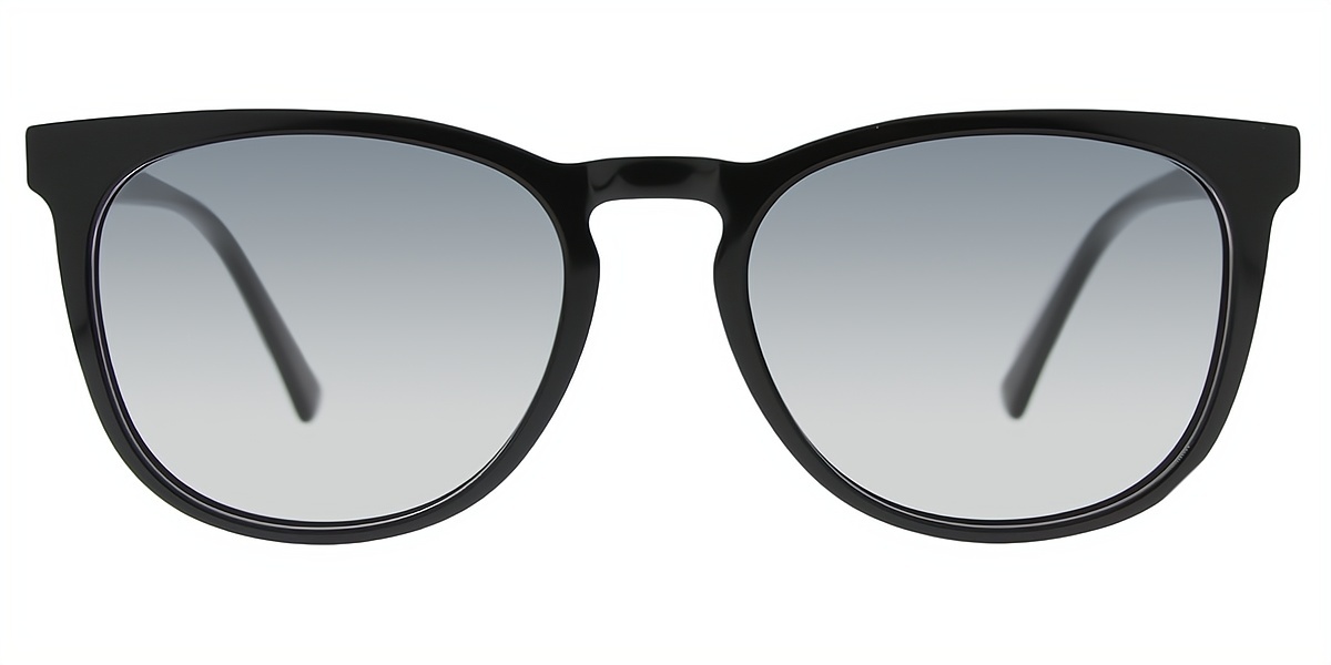 Black Oval Elegant Acetate Eyeglasses