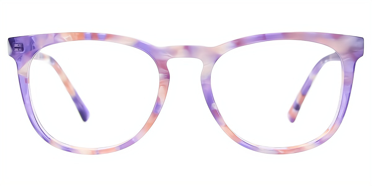 Multicolor Oval Elegant Acetate Eyeglasses
