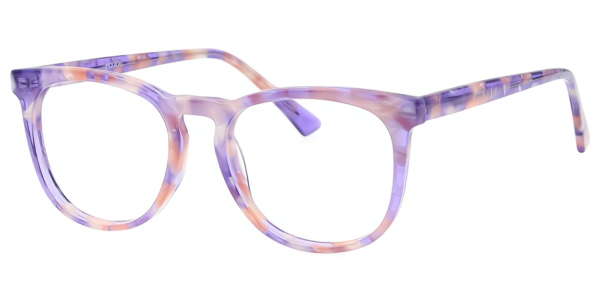 Multicolor Oval Elegant Acetate Eyeglasses