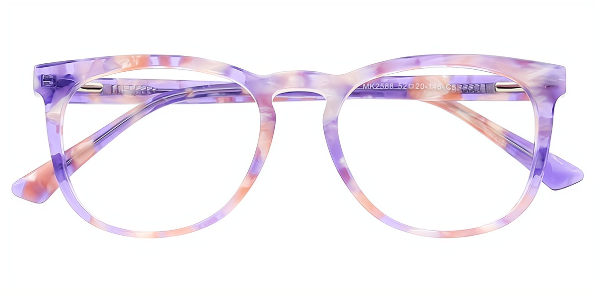 Multicolor Oval Elegant Acetate Eyeglasses
