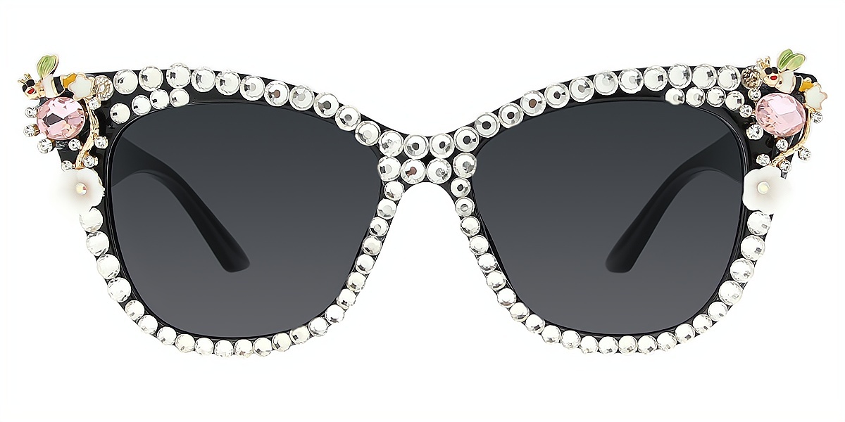 Black Cat Eye Modish Plastic Eyeglasses