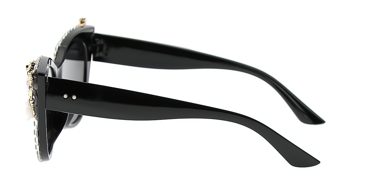 Black Cat Eye Modish Plastic Eyeglasses