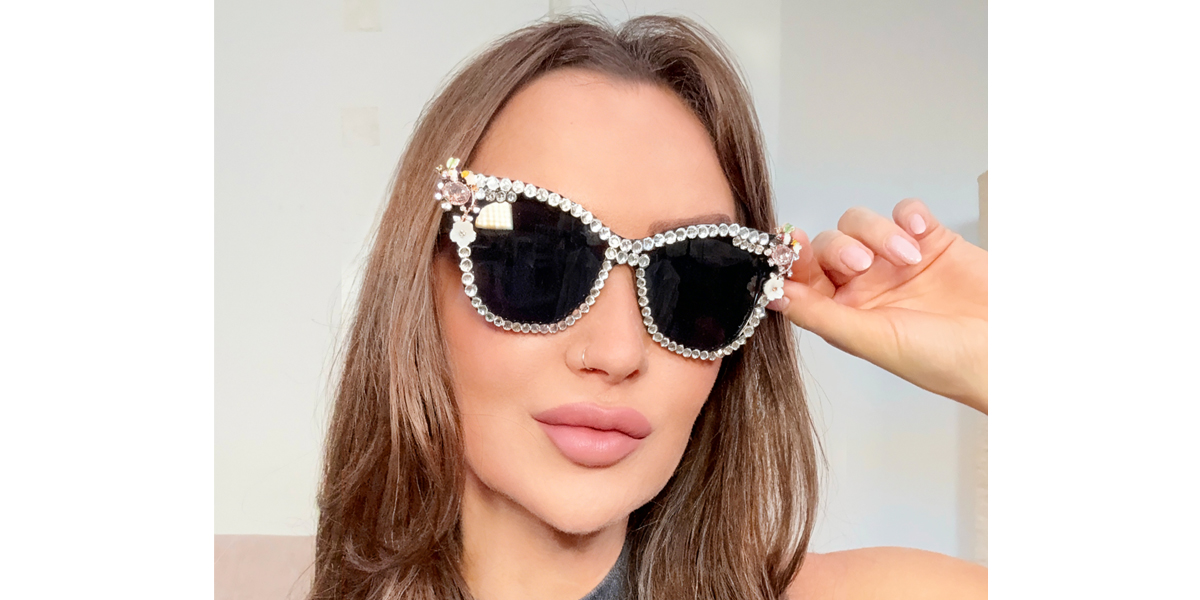 Black Cat Eye Modish Plastic Eyeglasses