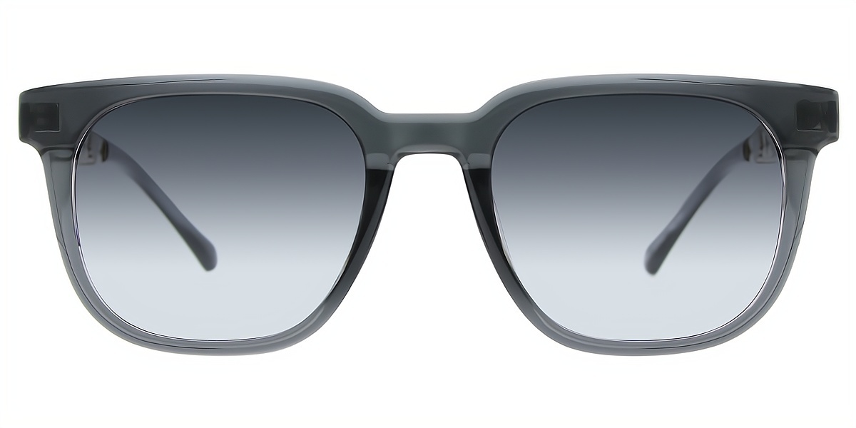 Gray Horn Elaborate Plastic Eyeglasses