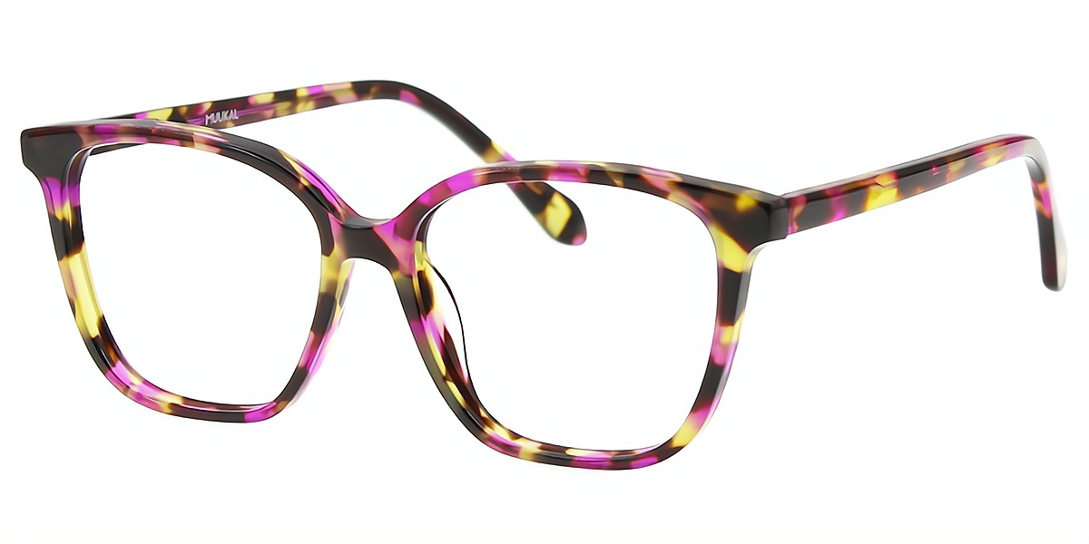 Multicolor Horn Ornate Acetate Eyeglasses