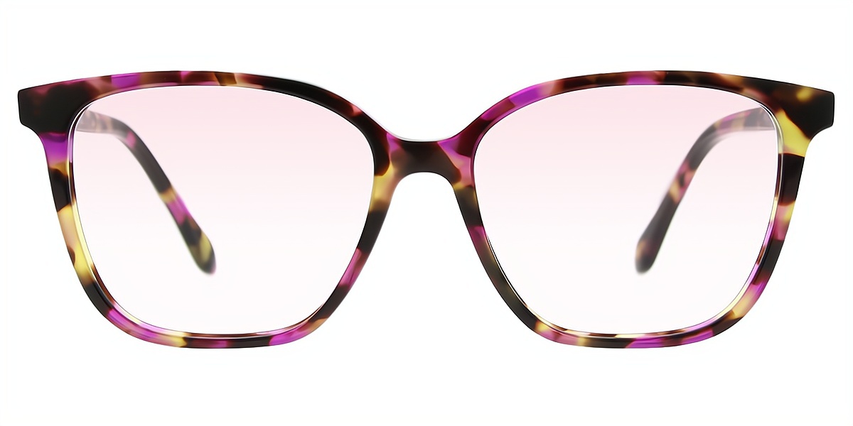 Multicolor Horn Ornate Acetate Eyeglasses