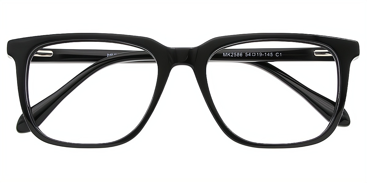 Black Horn Elegant Acetate Eyeglasses