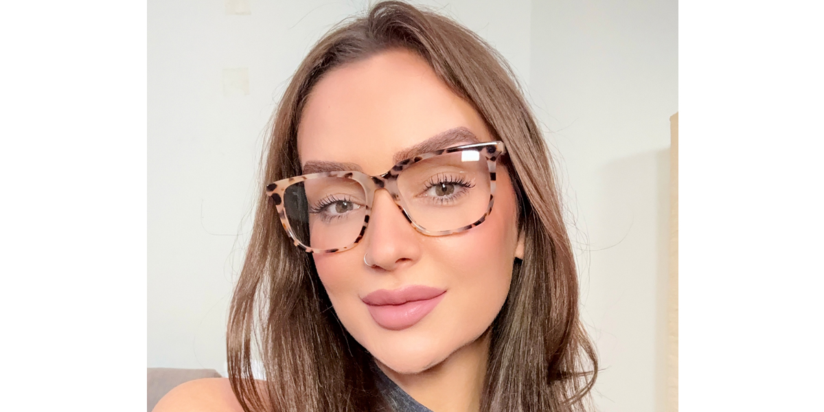 Tortoise Horn Elegant Acetate Eyeglasses