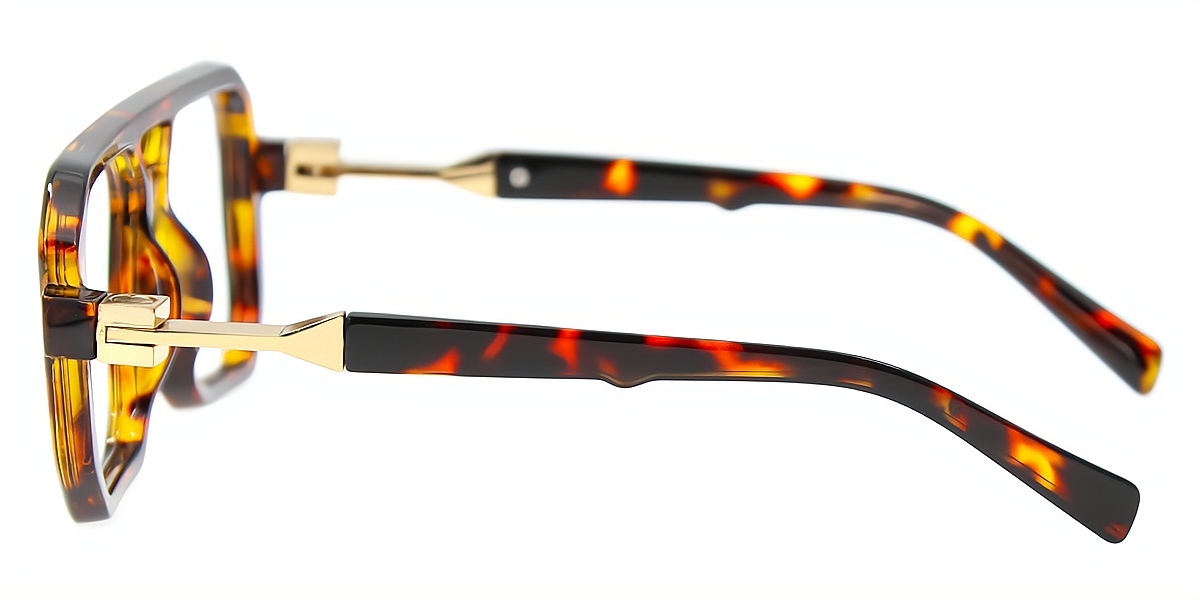 Tortoise Aviator Retro Plastic Eyeglasses