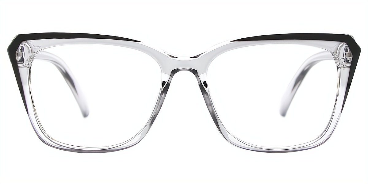 Black Cat Eye Geek-Chic Plastic Eyeglasses
